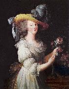 Elisabeth Louise Viegg-Le Brun Portrait of Marie Antoinette, oil painting reproduction